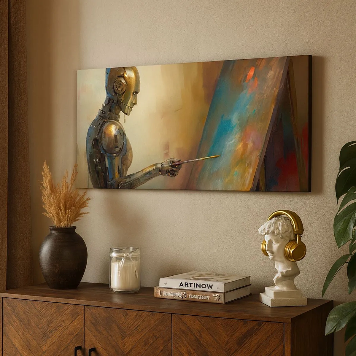 Obraz na płótnie - Sztuka przyszłości - 100x40 cm