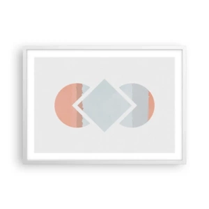 Plakat w białej ramie - Sytuacja jest jasna - 70x50 cm