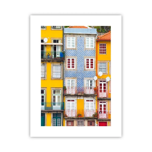 Plakat - Barwy starego miasta - 30x40 cm