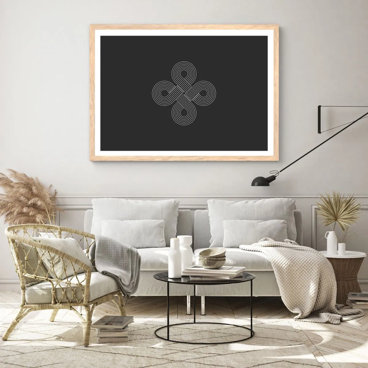 Plakat w ramie jasny dąb - W duchu celtyckim - 91x61 cm