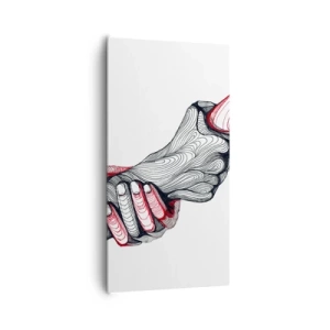 Obraz na płótnie - Jesteś w dobrych rękach - 65x120 cm