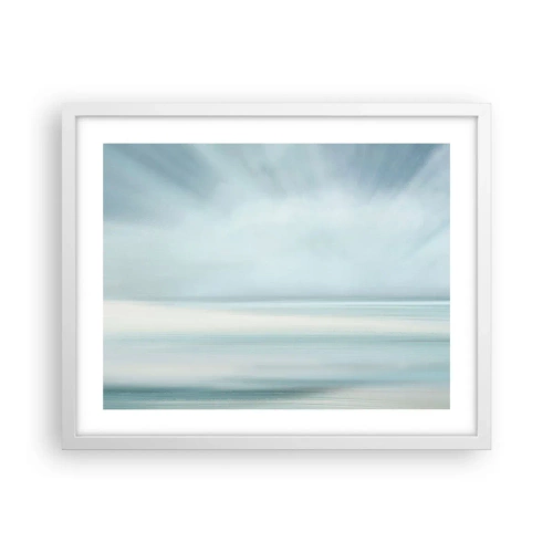 Plakat w białej ramie - Spokój aż po horyzont - 50x40 cm