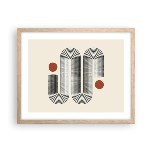 Plakat w ramie jasny dąb - Od początku do końca - 50x40 cm