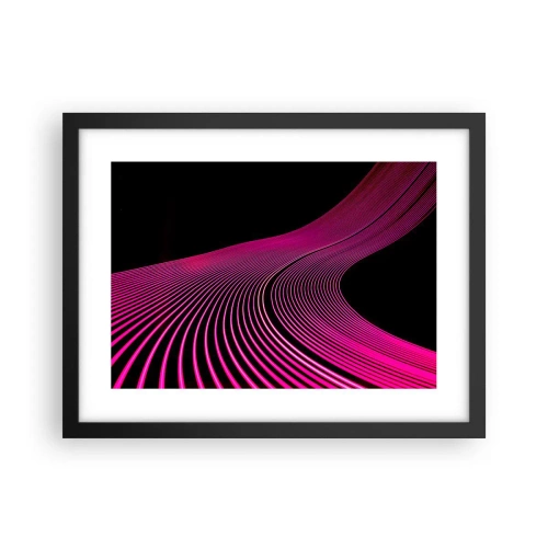 Plakat w czarnej ramie - Aleja światła - 40x30 cm