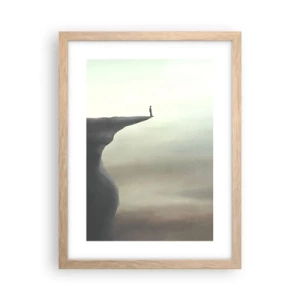 Plakat w ramie jasny dąb - Do góry, oczywiście! - 30x40 cm