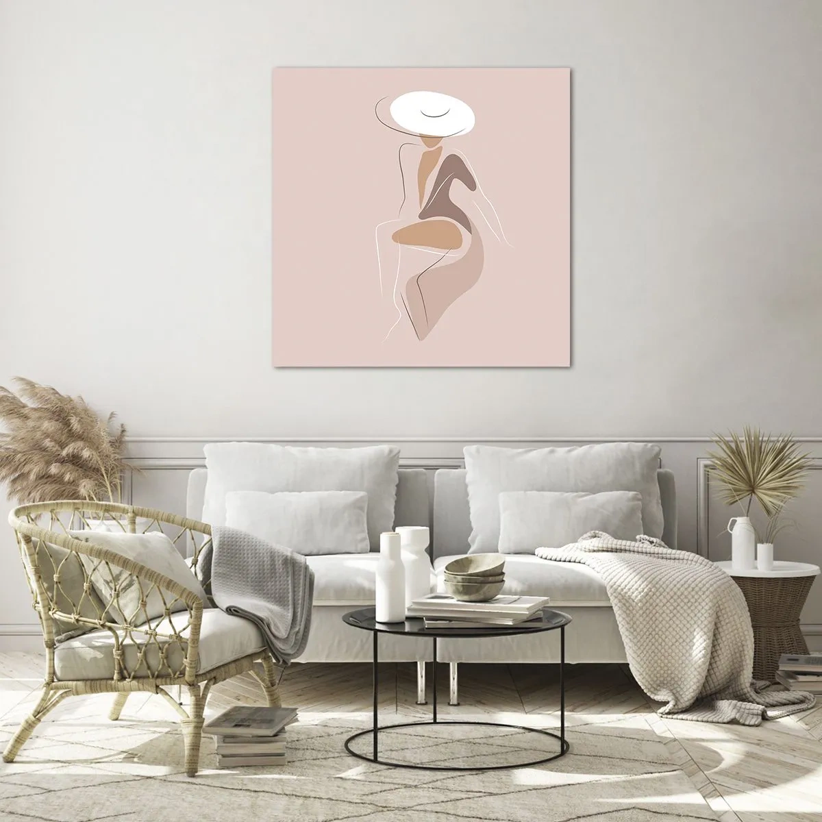 Obraz na szkle - Damą być - 40x40 cm