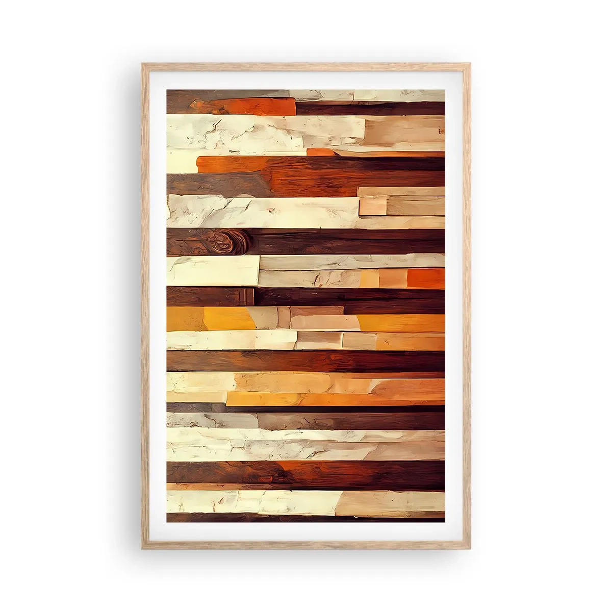 Plakat w ramie jasny dąb - Hymn leśnych drzew - 61x91 cm