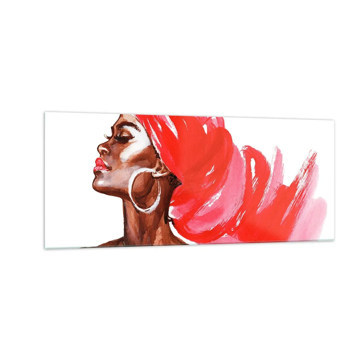 Obraz na szkle - "Jest wiatr, co nozdrza mężczyzny rozchyla" - 100x40 cm