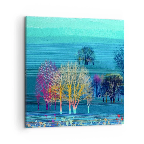 Obraz na płótnie - Wyczesany pejzaż - 50x50 cm