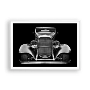 Plakat w białej ramie - Prawdziwy gentelman - 100x70 cm