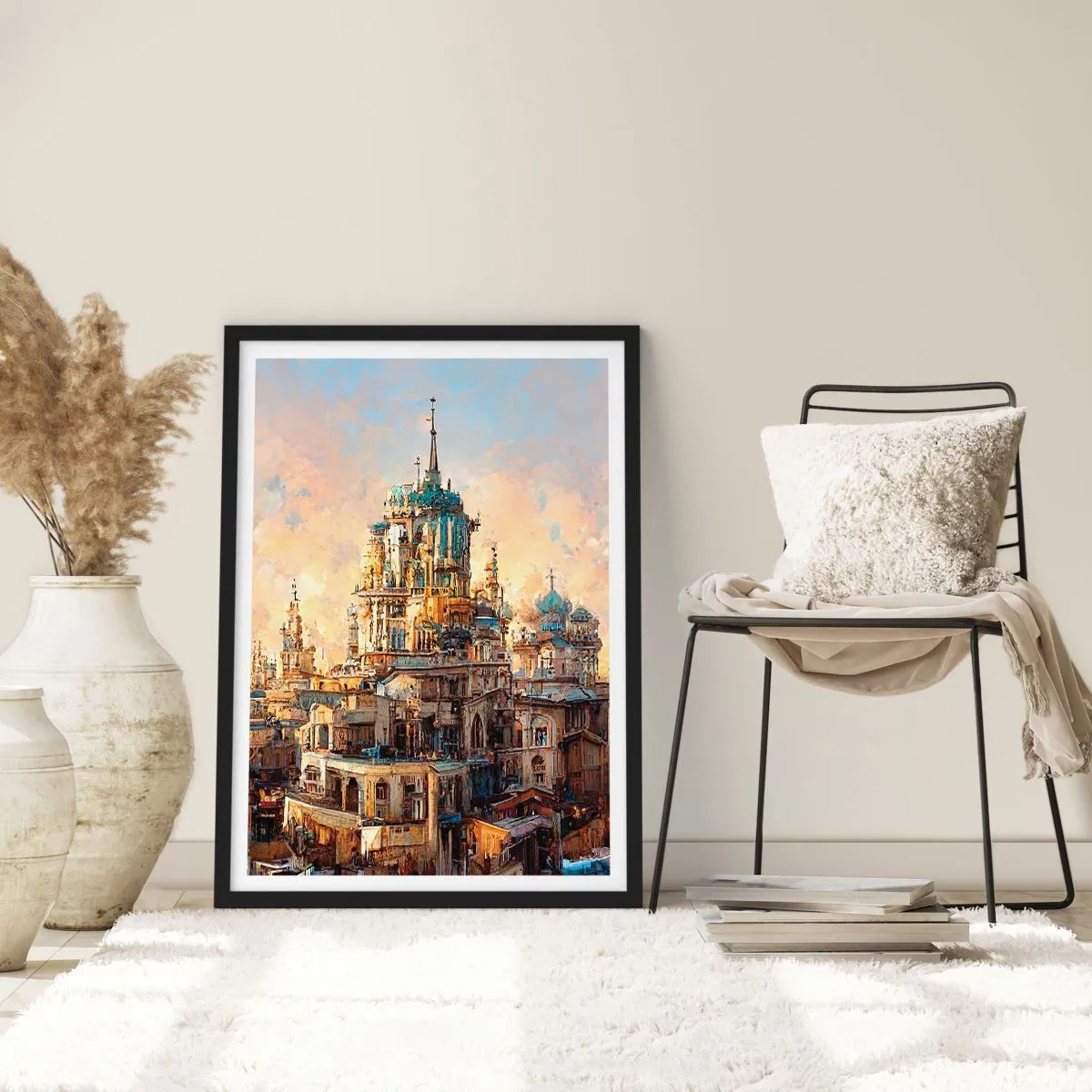 Plakat w czarnej ramie - Miasto miast - 61x91 cm