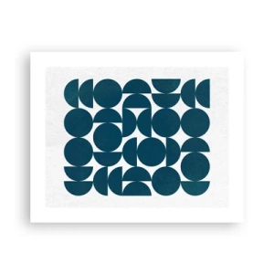 Plakat - Koła i półkola - 50x40 cm