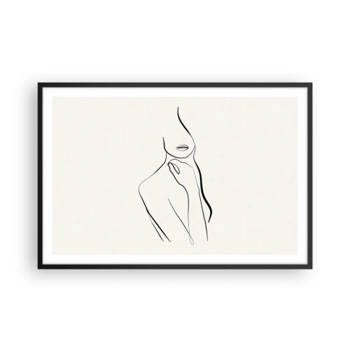 Plakat w czarnej ramie - Fala melancholii - 91x61 cm