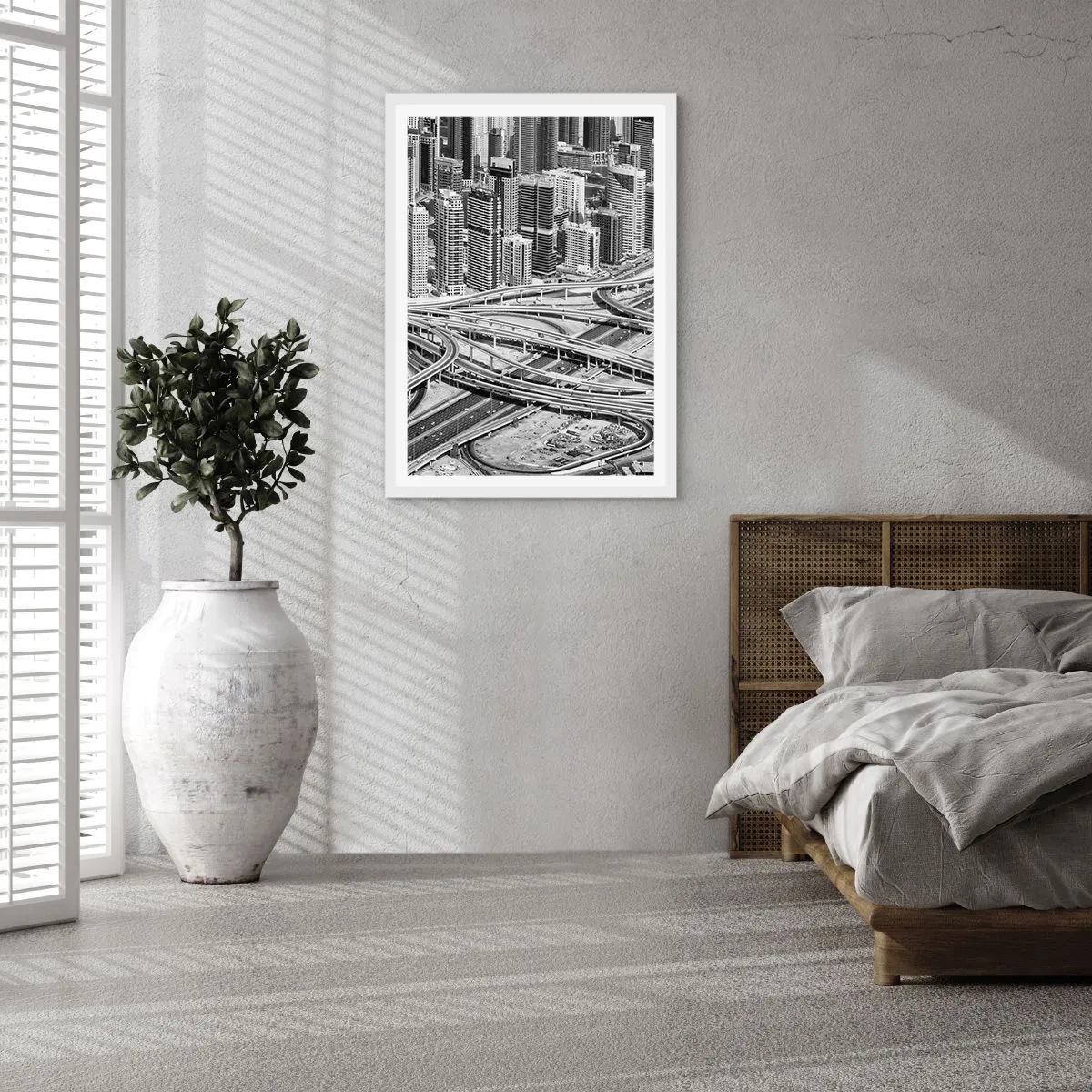 Plakat w białej ramie - Dubaj – miasto niemożliwe - 30x40 cm