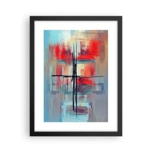 Plakat w czarnej ramie - Pejzaż w nieznanym wymiarze - 30x40 cm