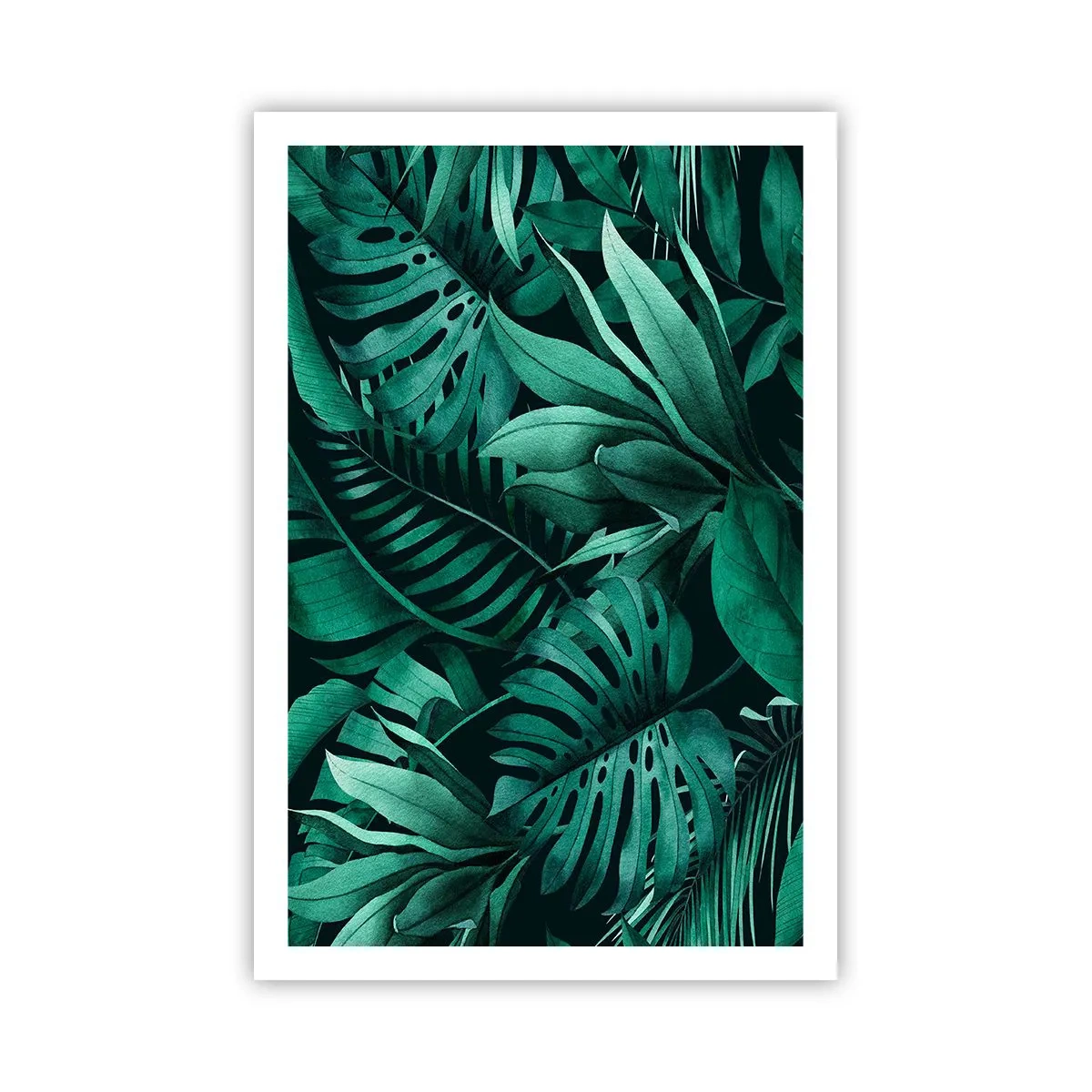 Plakat - Głębia tropikalnej zieleni - 61x91 cm