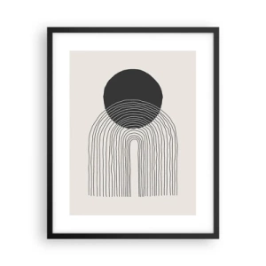 Plakat w czarnej ramie - Drżenie i pewność - 40x50 cm