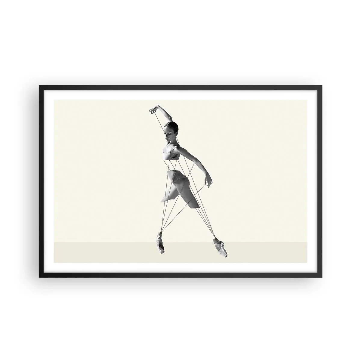 Plakat w czarnej ramie - W teatrze świata - 91x61 cm