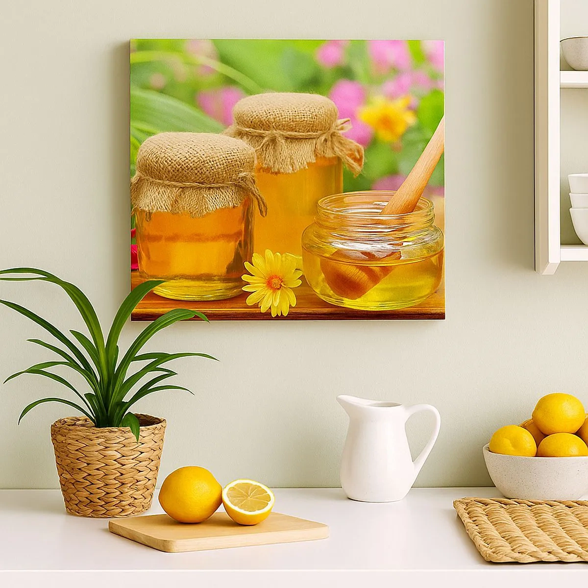 Obraz na płótnie - Słodko i kwiatowo - 30x30 cm