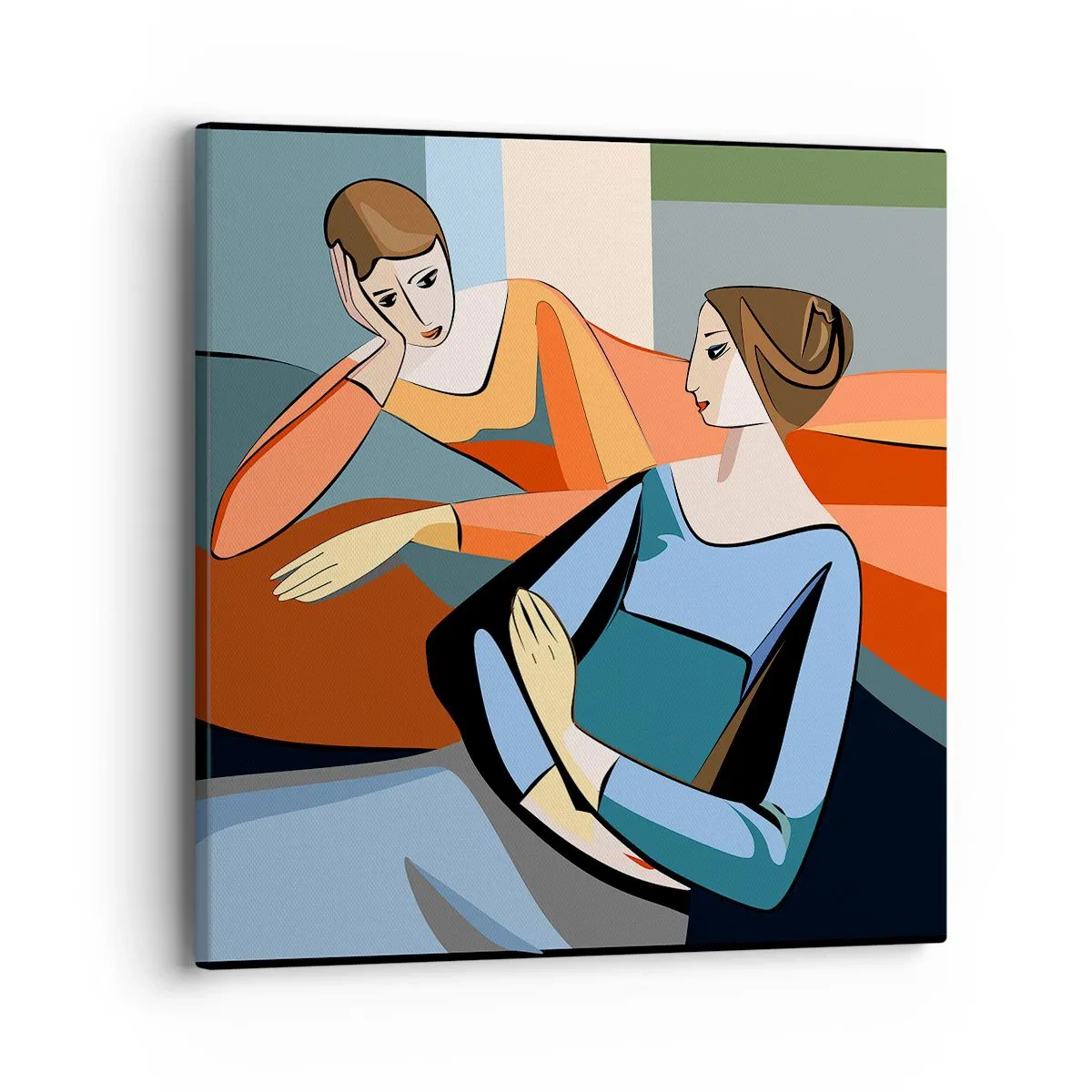 Obraz na płótnie - Chwila zwierzeń - 40x40 cm