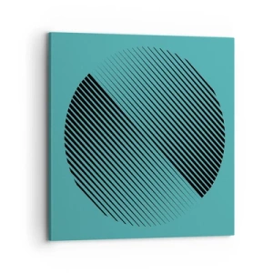 Obraz na płótnie - Koło – geometryczna wariacja - 70x70 cm