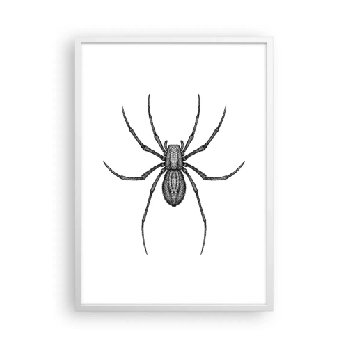 Plakat w białej ramie - Niepokojąca precyzja - 50x70 cm