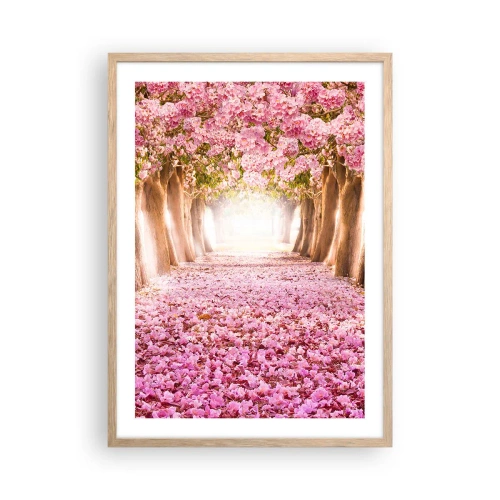 Plakat w ramie jasny dąb - Droga do raju - 50x70 cm