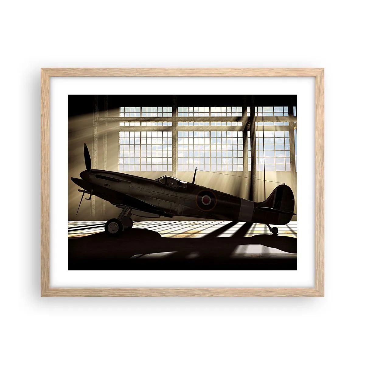 Plakat w ramie jasny dąb - Odpoczynek wojownika - 50x40 cm