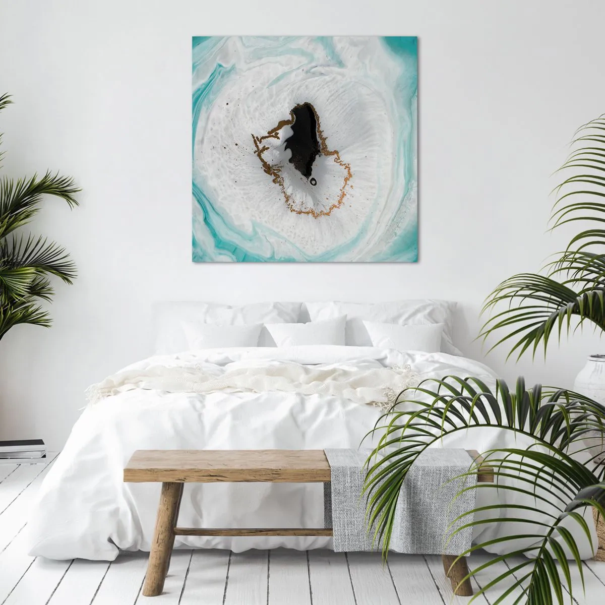 Obraz na płótnie - Wniknąć do wnętrza - 50x50 cm