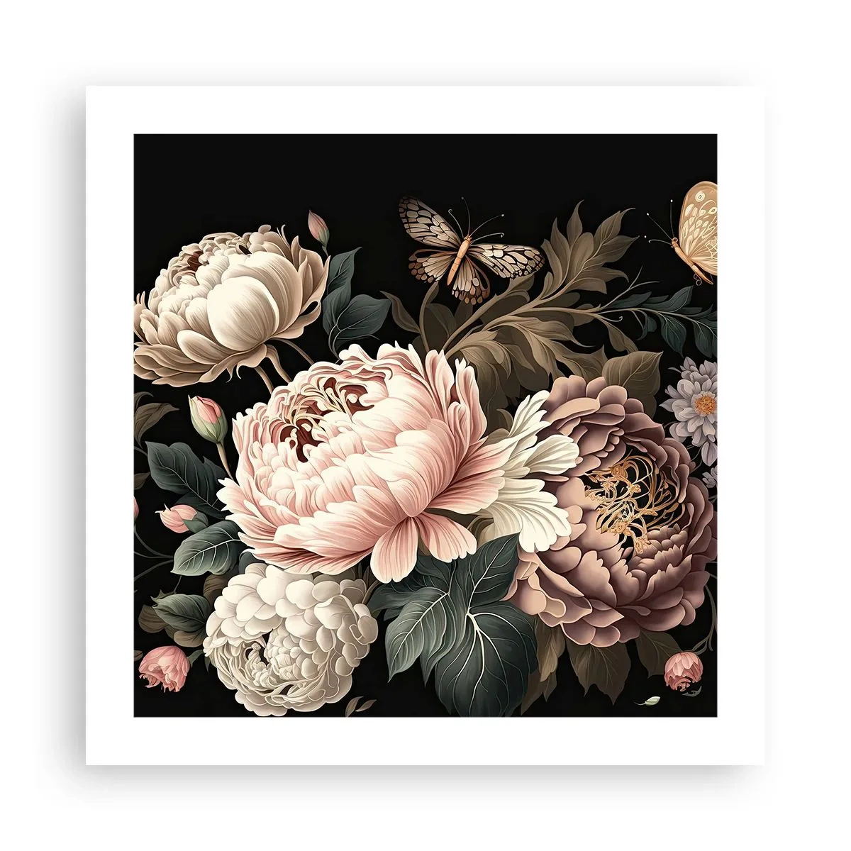 Plakat - W barokowym stylu - 50x50 cm