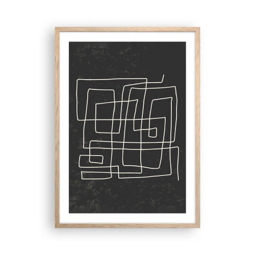 Plakat w ramie jasny dąb - Nie taki prosty - 50x70 cm