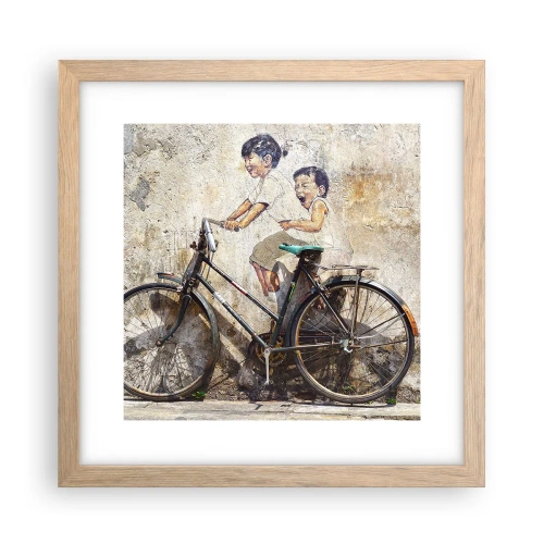 Plakat w ramie jasny dąb - Prawda czy fałsz? - 30x30 cm