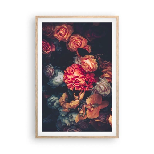Plakat w ramie jasny dąb - Jak u holenderskich mistrzów - 61x91 cm