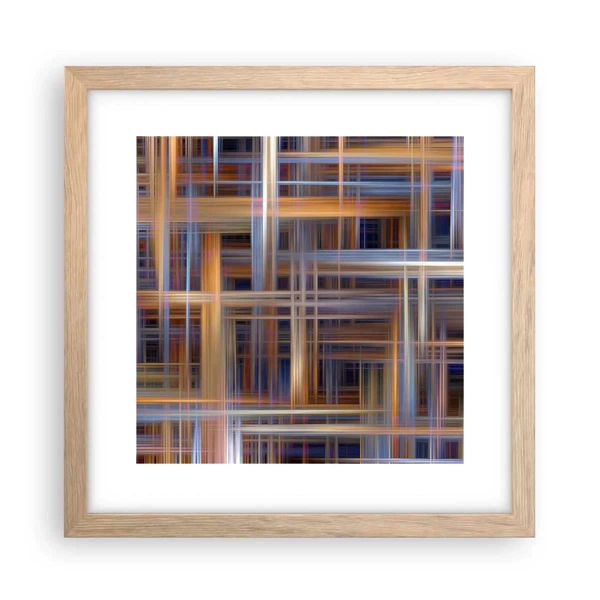 Plakat w ramie jasny dąb - Utkane ze światła - 30x30 cm