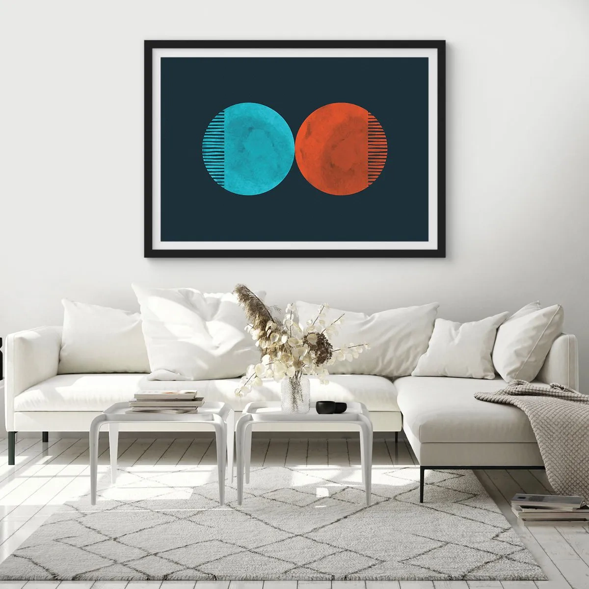 Plakat w czarnej ramie - Tylko geometria? - 91x61 cm