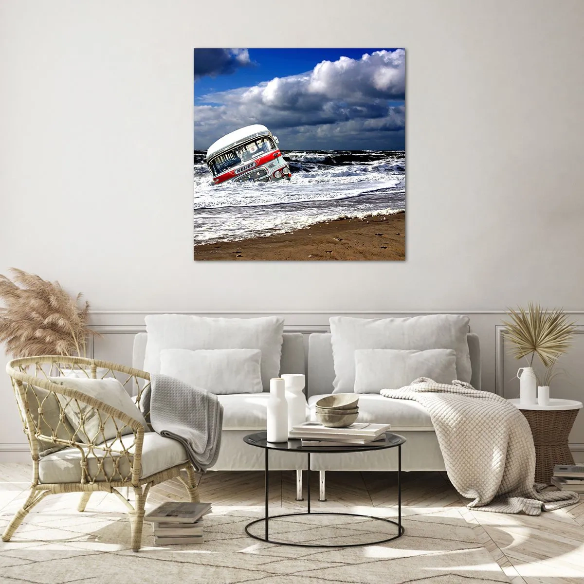 Obraz na szkle - I co się dziwisz? - 40x40 cm