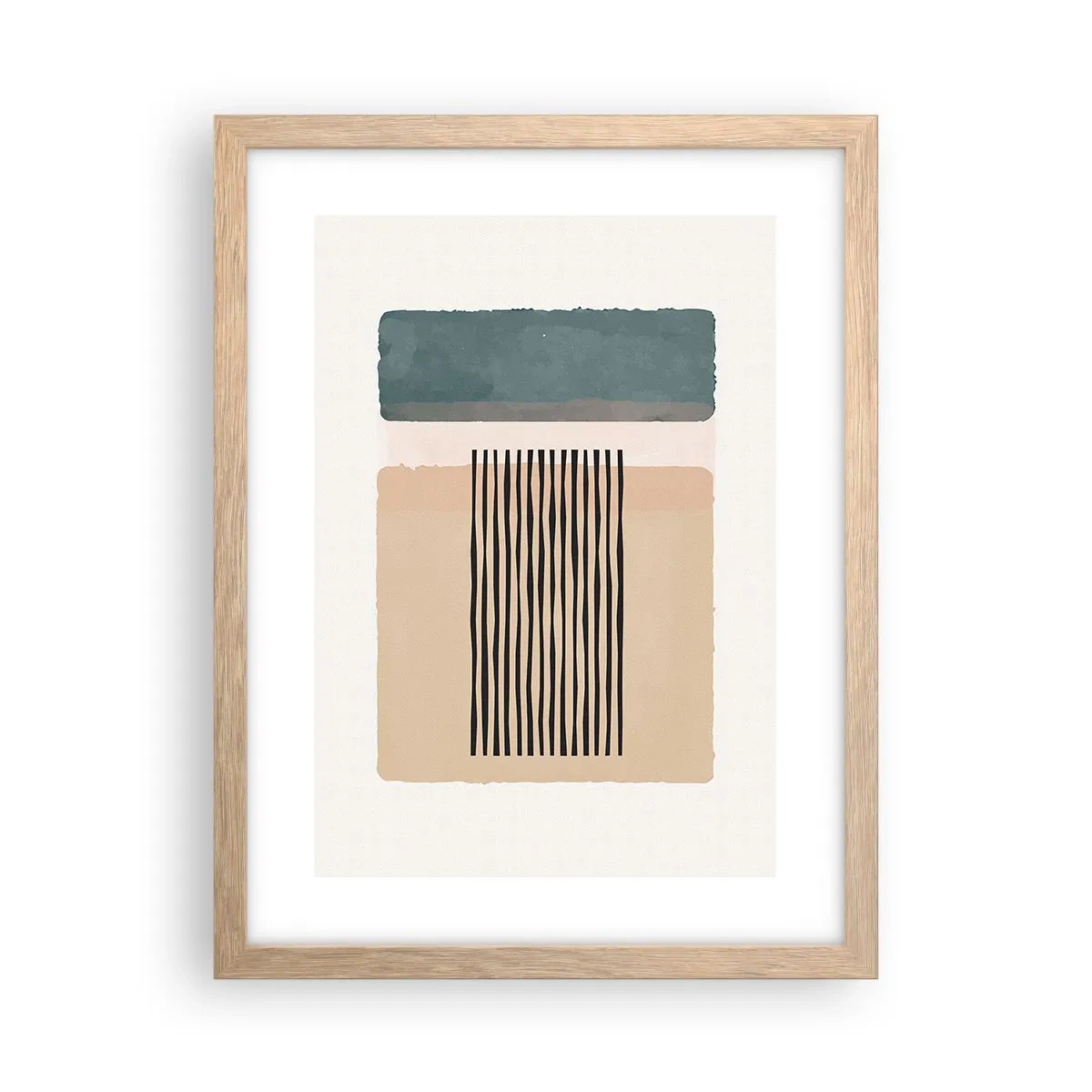 Plakat w ramie jasny dąb - Wszystko w porządku - 30x40 cm
