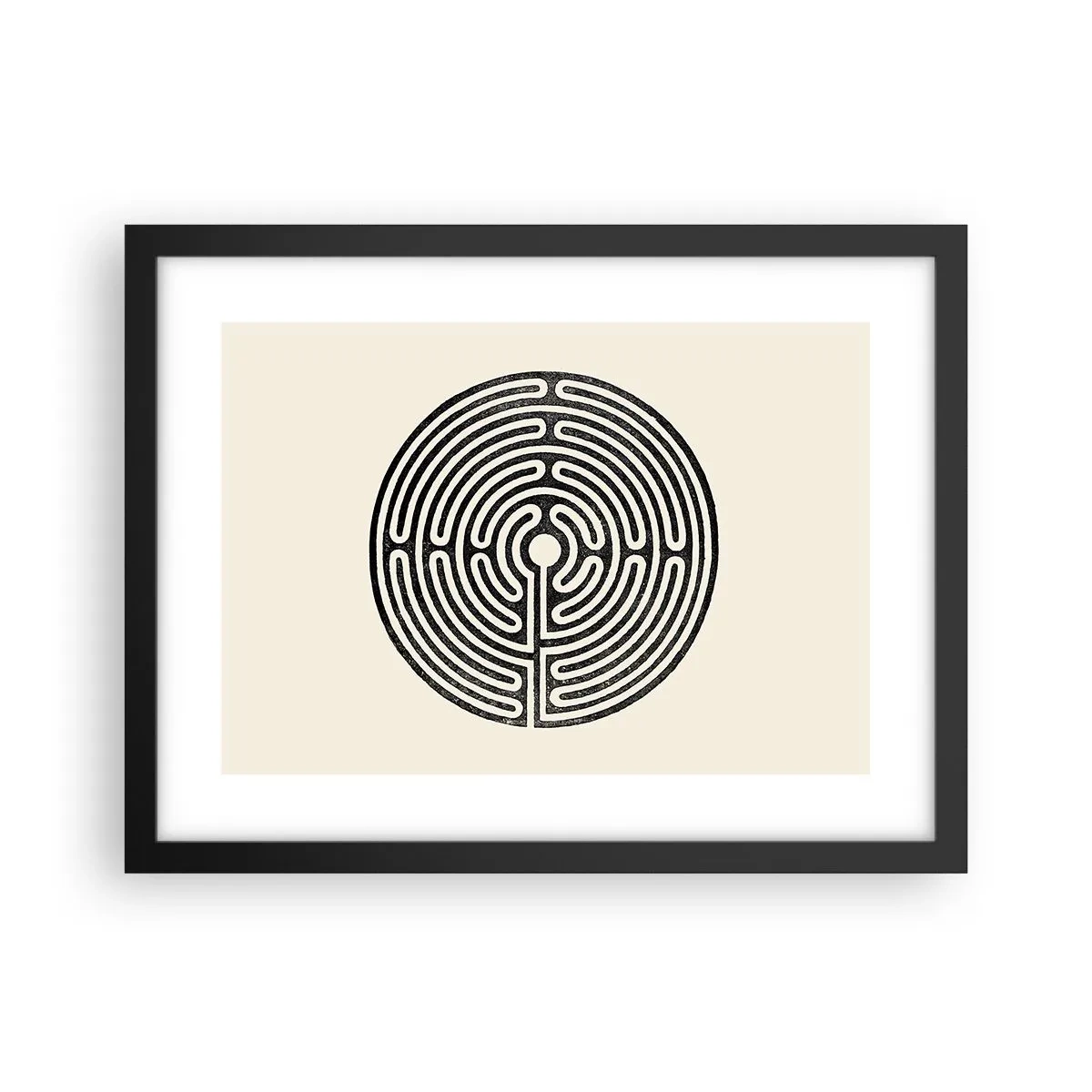 Plakat w czarnej ramie - Tajemniczy porządek - 40x30 cm