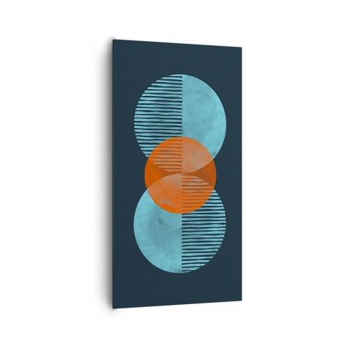 Obraz na płótnie - Kompozycja symetryczna - 65x120 cm