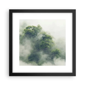 Plakat w czarnej ramie - Otulone mgłą - 30x30 cm