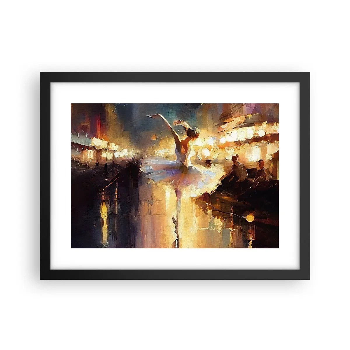 Plakat w czarnej ramie - Cud na ulicy - 40x30 cm