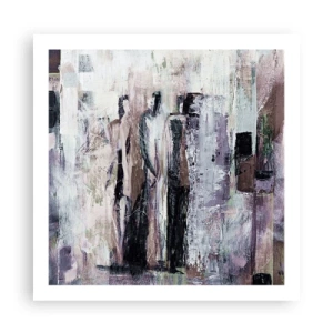 Plakat - Tajemnicza trójka - 60x60 cm