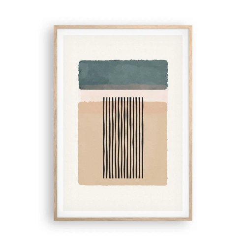 Plakat w ramie jasny dąb - Wszystko w porządku - 70x100 cm