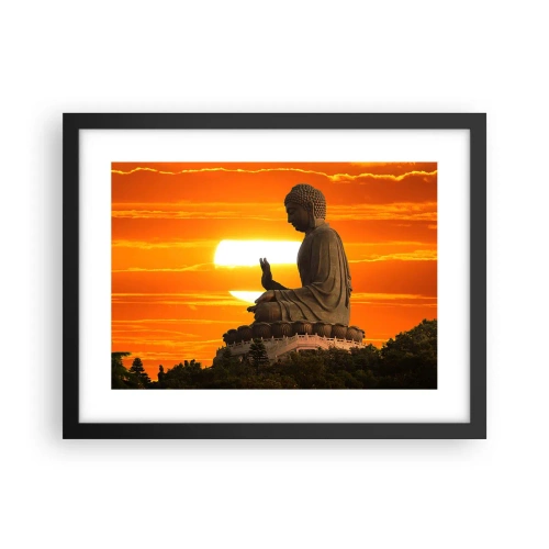 Plakat w czarnej ramie - Bez strachu przed światem - 40x30 cm