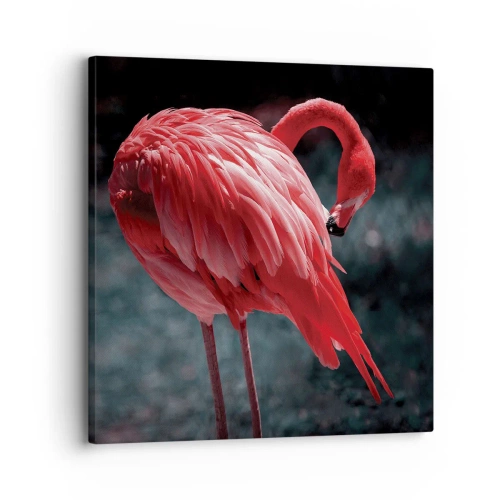 Obraz na płótnie - Karmazynowy poemat natury - 30x30 cm