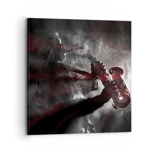 Obraz na płótnie - W oparach jazzu - 70x70 cm