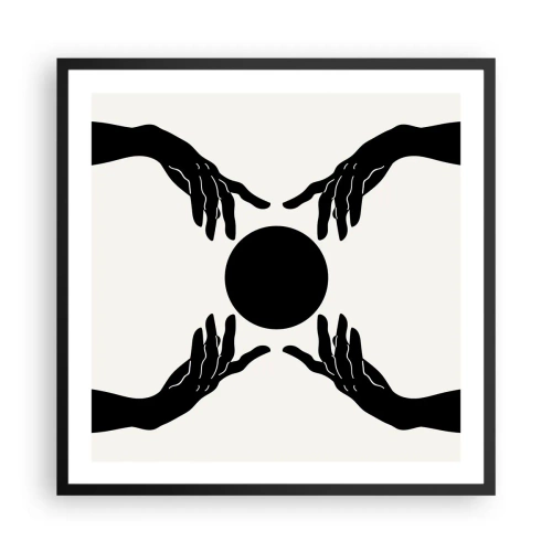 Plakat w czarnej ramie - Tajemny znak - 60x60 cm