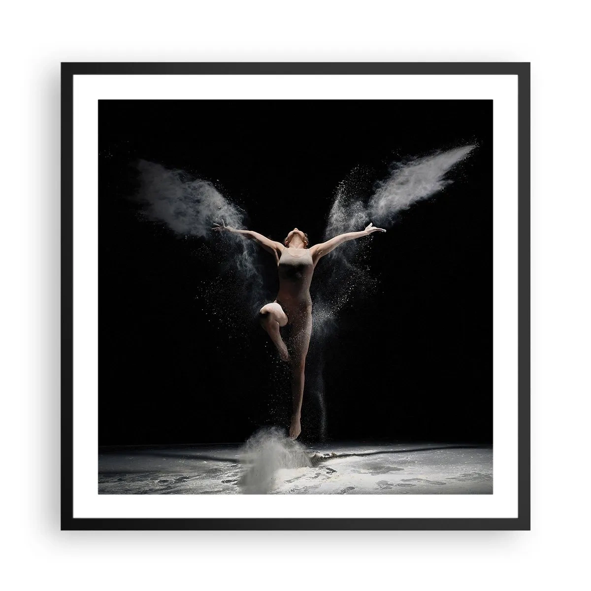 Plakat w czarnej ramie - Elfy istnieją - 60x60 cm