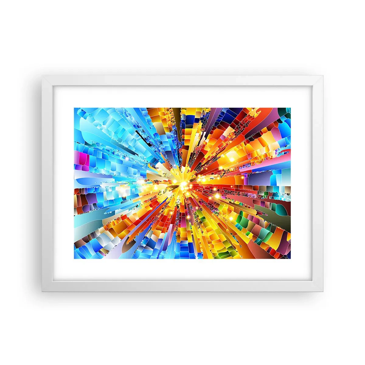 Plakat w białej ramie - In medias res - 40x30 cm