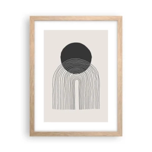 Plakat w ramie jasny dąb - Drżenie i pewność - 30x40 cm